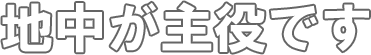 地中が主役です